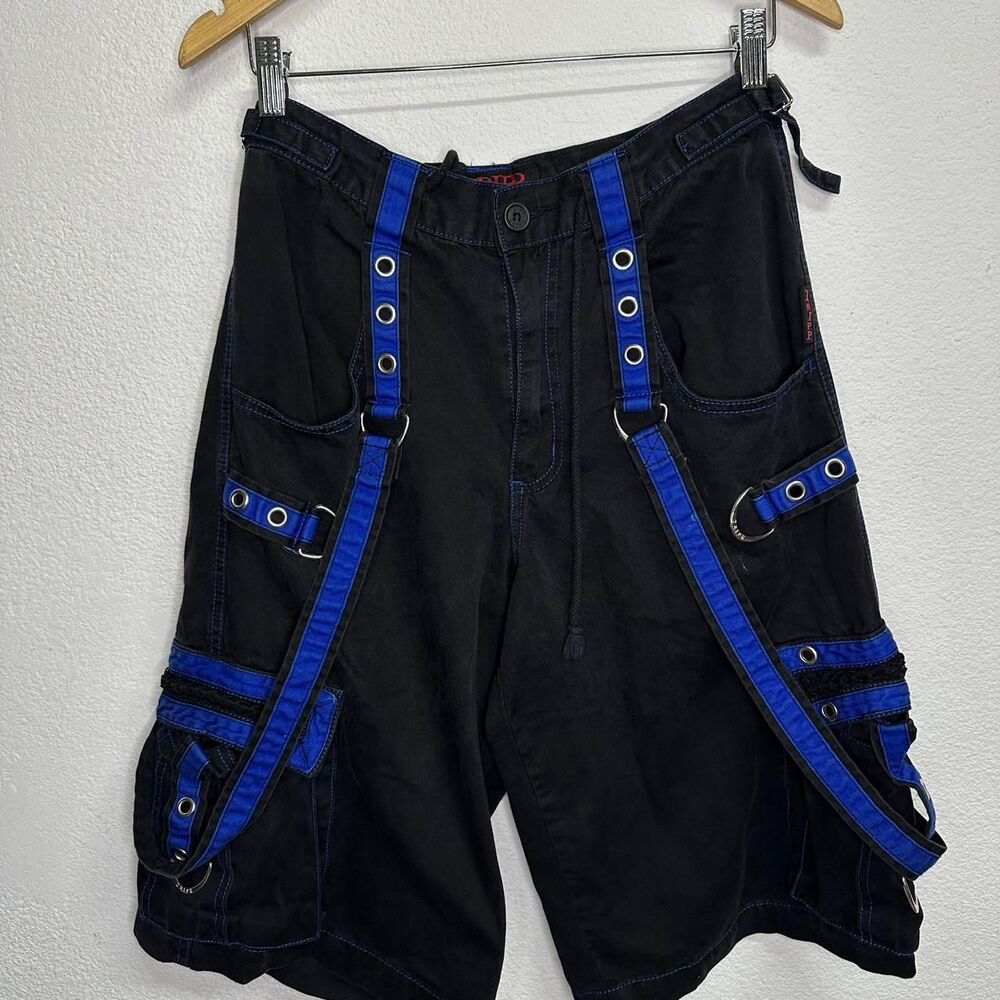 Tripp-nyc Men's Black and Blue Shorts
